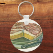 ヴィンテージフードレモンメレンゲパイデザート キーホルダー (正面)