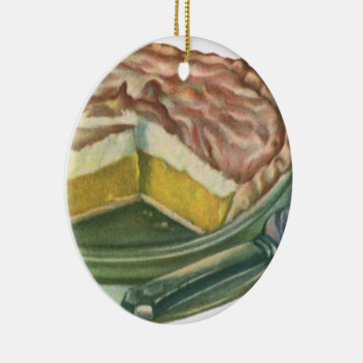 ヴィンテージフードレモンメレンゲパイデザート セラミックオーナメント (右)