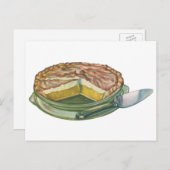 ヴィンテージフードレモンメレンゲパイデザート ポストカード (正面/裏面)