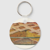 ヴィンテージフード、デザート、感謝祭かぼちゃパイ キーホルダー (正面)