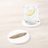 ヴィンテージフード、デザート、感謝祭かぼちゃパイ コースター (側面)