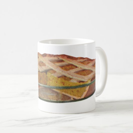 ヴィンテージフード、デザート、感謝祭かぼちゃパイ コーヒーマグカップ (正面右)