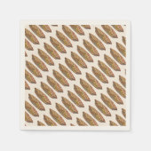 ヴィンテージフード、デザート、感謝祭かぼちゃパイ スタンダードカクテルナプキン (正面)