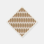 ヴィンテージフード、デザート、感謝祭かぼちゃパイ スタンダードカクテルナプキン (角)