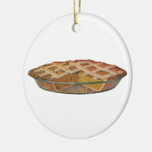 ヴィンテージフード、デザート、感謝祭かぼちゃパイ セラミックオーナメント (左)