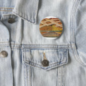 ヴィンテージフード、デザート、感謝祭かぼちゃパイ 缶バッジ (インサイチュ)