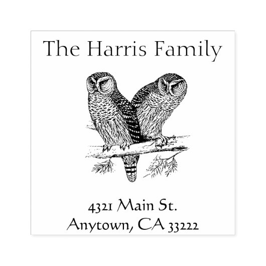 ヴィンテージフールイラストレーション パーソナライズされた ラバースタンプ (インプリント)