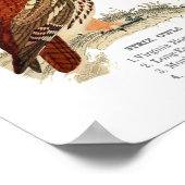 ヴィンテージフールプリント ポスター (角)