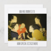 ヴィンテージフ日本のァミリ収集招待状/ 招待状 (正面/裏面)