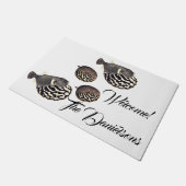 ヴィンテージフ日本のィッシュアートウェルカムドアマット ドアマット (アングル)