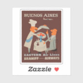 ヴィンテージブエノスアイレスアルゼンチン航空旅行 シール (シート)