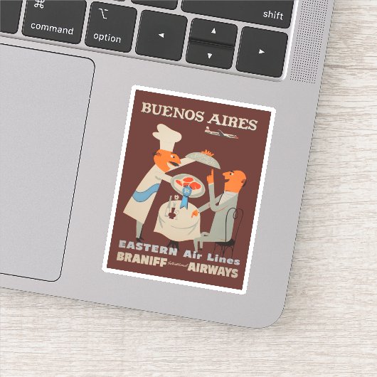 ヴィンテージブエノスアイレスアルゼンチン航空旅行 シール (詳細)