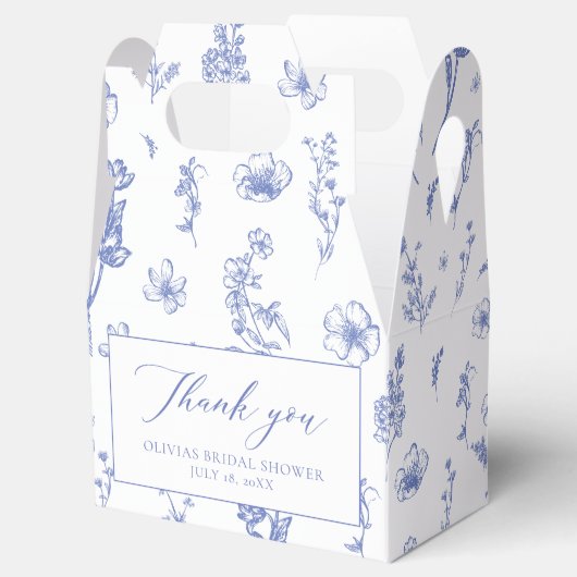 ヴィンテージブエレガントルーチノイスリーブライダルシャワー フェイバーボックス (オープン)