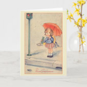 ヴィンテージブオンコンプレアンノイタリアン誕生日カード カード (黄色い花)