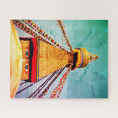 ヴィンテージブダナスストゥーパ,ネパール ジグソーパズル (横)