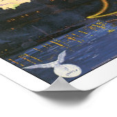 ヴィンテージブダペストハンガリー旅行ポスタープリント ポスター (角)