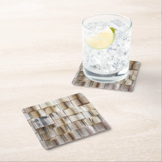 ヴィンテージブックを開く スクエアペーパーコースター