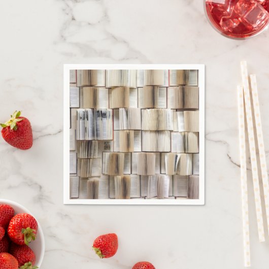 ヴィンテージブックを開く スタンダードカクテルナプキン (インサイチュ)