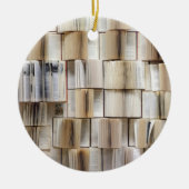 ヴィンテージブックを開く セラミックオーナメント (正面)