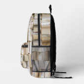 ヴィンテージブックを開く プリントバックパック (右)