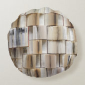 ヴィンテージブックを開く ラウンドクッション (裏面)