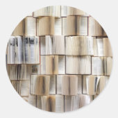 ヴィンテージブックを開く ラウンドシール (正面)