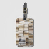 ヴィンテージブックを開く ラゲッジタグ (正面縦)