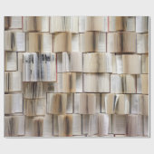 ヴィンテージブックを開く ラッピングペーパー (フラット)