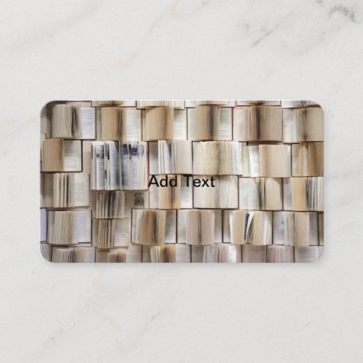 ヴィンテージブックを開く 名刺 (正面)