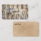 ヴィンテージブックを開く 名刺 (正面/裏面)