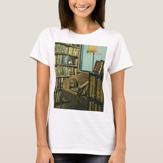 ヴィンテージブックアートワーク Tシャツ (正面)