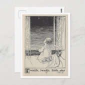 ヴィンテージブックイラストレーショントゥインクルスター ポストカード (正面/裏面)