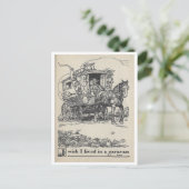 ヴィンテージブックイラストレーション遊牧旅行 ポストカード (スタンド正面)