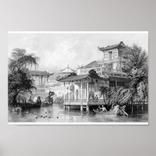 ヴィンテージブックイラストレーション ポスター (正面)