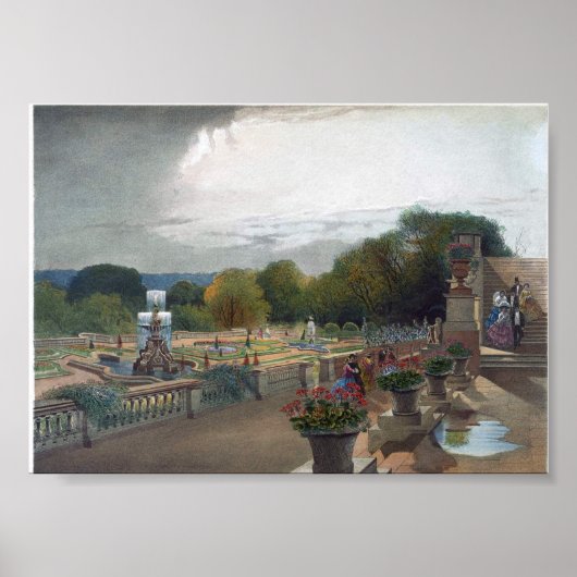 ヴィンテージブックイラストレーション ポスター (正面)