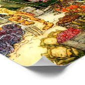 ヴィンテージブックイラストレーション ポスター (角)