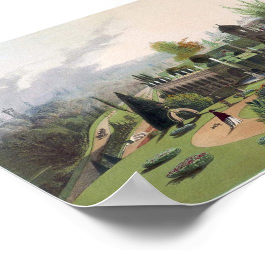 ヴィンテージブックイラストレーション ポスター (角)