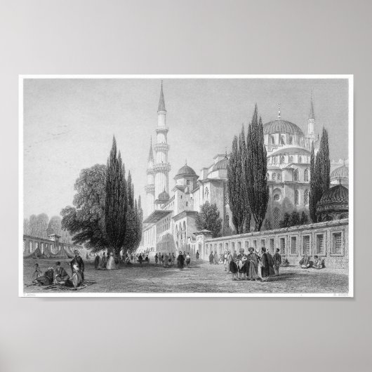 ヴィンテージブックイラストレーション ポスター (正面)