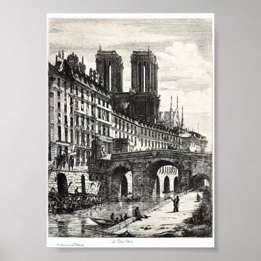 ヴィンテージブックイラストレーション ポスター (正面)