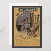 ヴィンテージブックカバードクターダンロップの家族の練習 (正面/裏面)