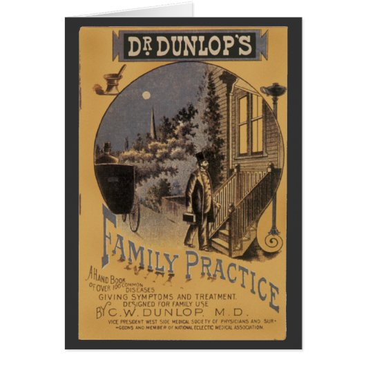 ヴィンテージブックカバードクターダンロップの家族の練習 (正面)