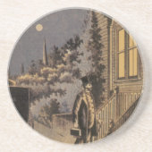 ヴィンテージブックカバードクターダンロップの家族の練習 コースター (正面)