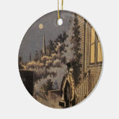 ヴィンテージブックカバードクターダンロップの家族の練習 セラミックオーナメント (左)