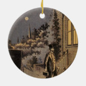 ヴィンテージブックカバードクターダンロップの家族の練習 セラミックオーナメント (裏面)