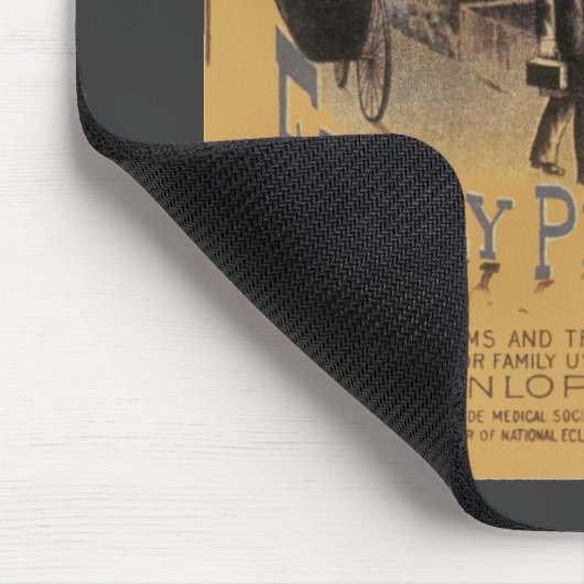 ヴィンテージブックカバードクターダンロップの家族の練習 マウスパッド (コーナー)