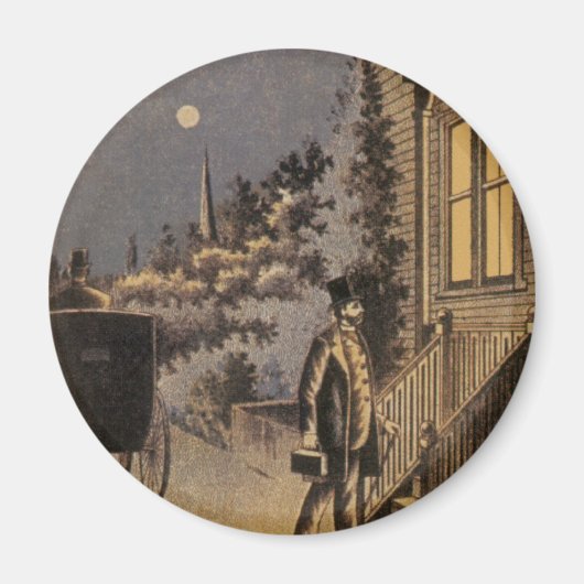 ヴィンテージブックカバードクターダンロップの家族の練習 マグネット (正面)