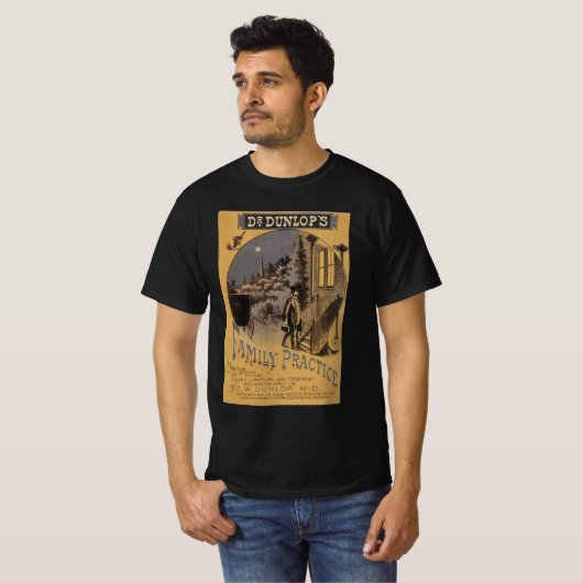 ヴィンテージブックカバードクターダンロップの家族の練習 Tシャツ (正面フル)