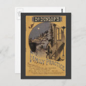 ヴィンテージブックカバードクターダンロップズファミリープラクティス ポストカード (正面/裏面)