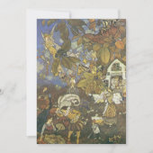 ヴィンテージブックキャラクター、誕生日パーティーへの招待 招待状 (正面)