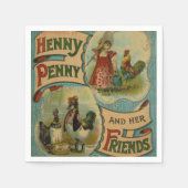 ヴィンテージブッククラブパーティー任意の目的のナプキン スタンダードカクテルナプキン (正面)